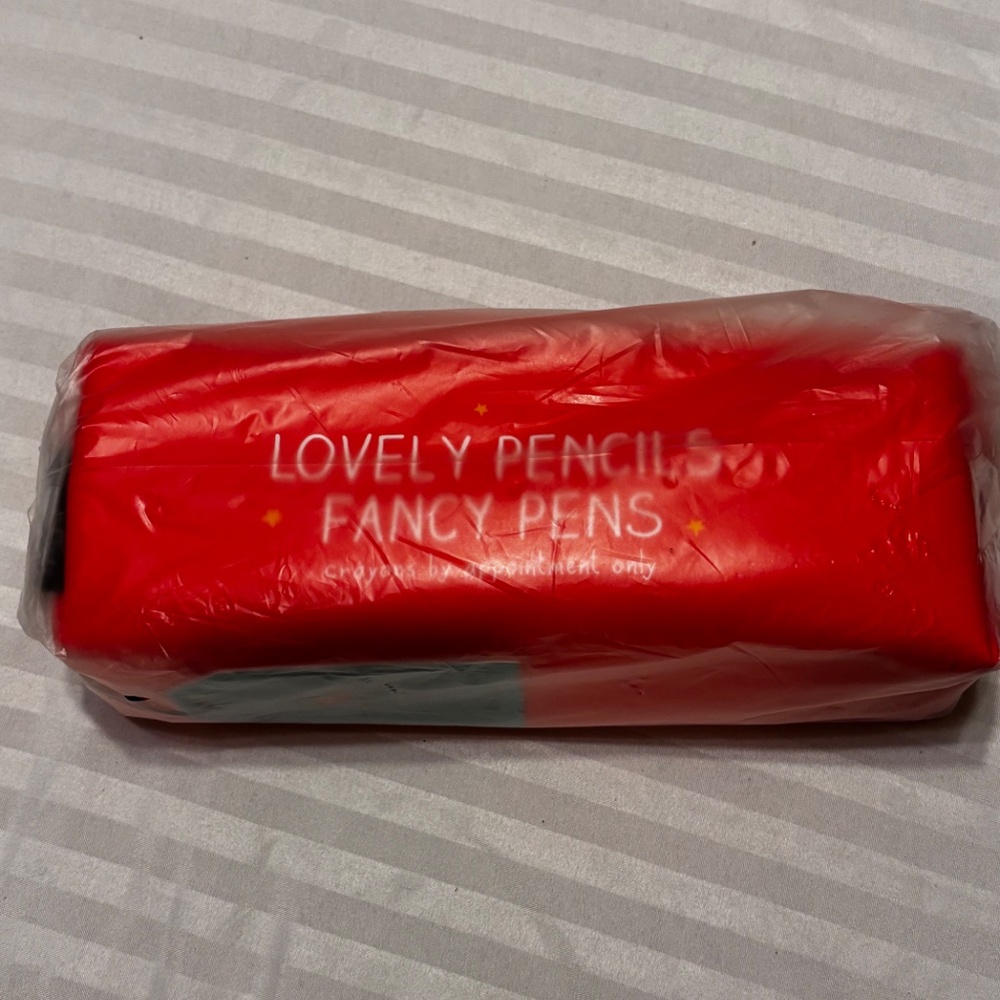 Happy Jackson London  Pencil Case Orange with Yellow Zipper - Picture 9 of 9